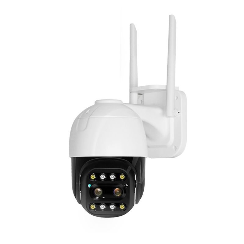 Verdrahtete Anerkennungs-Nachtsicht der WIFI-Doppellinsen-Überwachungskamera-1080P 2.0MP HD AI