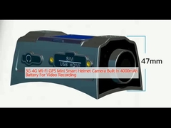3G 4G Wi-Fi GPS Mini Smart Helmet Kamera eingebaut 4000mAh Batterie für Videoaufnahme
