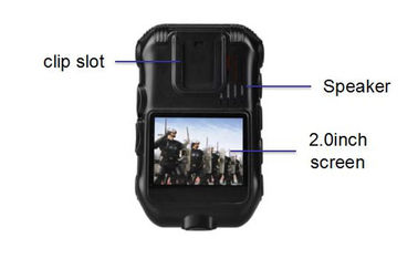 Polizei-abgenutzte Kameras 10 Stunden des Videos IP65 wasserdichtes DVR