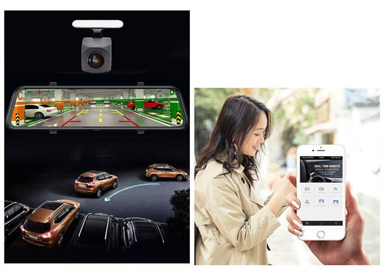 Doppelschlag Touch Screen 4G Kamera ADAS 12,0“ mit parkender Auto-Rückkamera der Ansicht-DVR